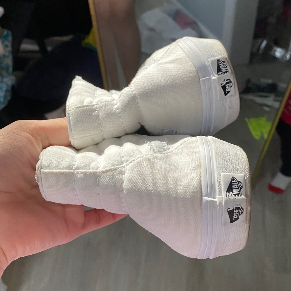 White Hi-Top Vans